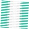 Cabilock Spazzolini Interdentali 200 Pezzi in PP e Acciaio Inox Verde | Pulizia Profonda, Set Portatile per Casa e Ufficio, Setole Morbide e Manutenzione Semplice