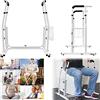 UISEBRT Supporto per WC mobile per WC - Regolabile in altezza - Supporto per WC con cestino, supporto per WC max 200 kg per anziani disattiva donne incinte