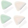 Healeved Kit 4 Pezzi Rasoio per Sopracciglia Portatile, Acciaio Inossidabile | Protezione a Rete, Rifinitura Precisa per Labbra e Sopracciglia, Abs, Formato Compatto da Viaggio