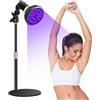 Kouamor 54W E27 Lampada Di Abbronzatura Rotante A 180 °, Lampada Solare 18 Leds, Lampada UV Solare Da 9,8 A 16,5 Pollici Con Maschera Per Occhi per Pelle Di Bronzo Antico (A)