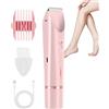 Generic Rasoio Elettrico Per Donne,Strumento di Bellezza con Doppie Teste, Elettrici da 400mAh per Gambe da Donna | Per Corpo, Pelle, Gambe, Ascelle,