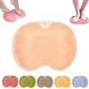 Generic Hands-Free Silicone Foot Scrubber Mat, Shower Back and Foot Scrubber with Suction Cups, Wall Mounted Massage Pad for Shower, Easy to Clean (Yellow)