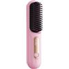Generico Piastra Per Capelli Corti, Spazzola Riscaldata Con 3 Temperature E LED, Leggera E Portatile, Design Anti-scottatura, Pettine Elettrico Senza Fili Per Uso Domestico Salone Di Bellezza Ragazze Feste