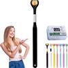 Gienslru Sensory Joy Spazzolino da denti a 3 lati, Spazzolino da denti a tre lati, setole morbide a forma di V, pulisce ogni dente per coprire completamente lo spazzolino (nero (adulto))