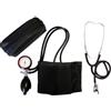 Tiga-Med - Stetoscopio a testa doppia + misuratore di pressione da braccio, colore nero