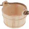 Baoblaze Secchio per sauna, secchio per acqua in legno, robusto, grande capacità, portatile, accessorio per sauna, per vasca da bagno, sauna, case, hotel