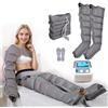 LQJHDM Massaggiatore pressoterapia gambe | Professionale stivali pressoterapia gambe | 6 cavità pressoterapia per casa massaggiatore piedi e gambe (2 gambe + addome)