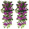 Elecxlink Piante artificiali da appendere, bougainvillea, resistenti ai raggi UV, in plastica, per interni ed esterni, giardino, portico, grondaia, decorazione da parete per matrimoni