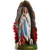 Generic Scultura della Vergine Maria - Statua da esterno della Madonna di Lourdes, Statue della Vergine Maria Nostra di Lourdes con Santa Bernadette e Agnello, Figure in resina | San religioso