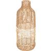 ATMOSPHERA CREATEUR D'INTERIEUR Atmosphera - Grande vaso in rattan intrecciato pesante - Diametro 22 x Altezza 55 cm, design traforato - Per fiori secchi, decorazione bohémien, soggiorno, corridoio