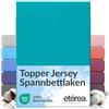 etérea Himmlische Qualität etérea Jersey Topper lenzuolo con angoli 140x200-160x200 cm Oceano Epaisseur 5-10 cm - 100% Cotone - Oekotex materasso Letto copripiumino - lenzuola 140x200cm - 160x200cm Turchese