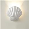 Elksdut Lampade da parete a LED creative da 5 W, rondella da parete in metallo dal design a forma di conchiglia, faretto per illuminazione moderna per interni, applique da parete bianco caldo 3000K, per la de
