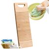 Generico Asse Per Bucato In Legno,60x20x1,5cm Strumenti per lavare a mano i vestiti,Asse per lavare i vestiti in legno antiscivolo con motivo ondulato,Efficiente E Durevole, e portatile,Per La Casa