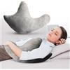 Cheer Collection Cuscino di supporto per spalla a forma di W, cuscino post intervento chirurgico per dolore al collo e alle spalle, fodera in velluto micropeluche lavabile, grigio