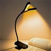 Gusweet Luce da lettura ricaricabile a 14 LED, a doppia testa, pieghevole, con clip, 3 temperature di colore, dimmerabile continuamente, lampada da lettura portatile regolabile a 360°, per leggere a letto