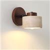 BRRSKBK Sconce da parete in pietra naturale Lampada da bagno regolabile a parete in marmo Lampada da parete rustica cablata in fattoria Lampada da parete moderna di metà secolo Illuminazione da parete