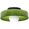 GGBBJJ Lampadari da soffitto moderni per corridoio di metà secolo, grande, bianco, arancione, verde, in vetro, per cucina, vicino alla lampada da soffitto, applique da parete per camera da letto vintage, il