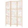 LUMASOUL Separe Divisorio Interno Monofacciale Giapponese - Paravento da Interno 3 Pannelli Divisorio per Ambienti - Divisori per Interni con Motivo Natura - 135x172 cm