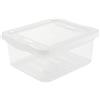 keeeper Box Contenitore con Sistema di Ventilazione, 19,5 x 16,5 x 8,5 cm, 1,7 L, Bea, Trasparente