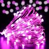 HEGEHE Kit Luce Stringa LED 12V, Alimentatore Switching Striscia LED Flessibile Impermeabile IP65 Rosa da 10M, Luce a Filo di Rame da 100 LEDs/m, Decorazione per Interni ed Esterni