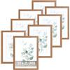 Victor cornice portafoto "Dali" marrone 15x21 cm set da 8 - legno moderno - vetro acrilico - design moderno - decorazione d'interni