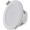 Vivida International VIVIDA - Faretto LED ad Incasso Tondo da Soffitto con Possibilità di Scelta della Temperatura Colore, 8W, 3000/4000/5700K, 550/640/600Lm, IP44, Colore Bianco