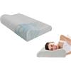 Nuvole di Sonno Kaysa Coppia Cuscini Cervicale Memory Foam HD Doppia Onda Ortopedici