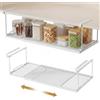 Eulihent Cestello Sottoripiano Cesto Pensile Regolabile 38-70cm, Sottomensola per Cucina, Bagno, Lavanderia, Armadio, Scarpiera