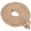 flexman Lampada a Sospensione in Corda di Canapa, Base per Plafoniera in Corda di Canapa Vintage 2M E27, Portalampada per Lampada a Sospensione, Decorazione di Illuminazione (2 metros por cabeza)