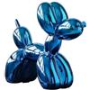 YOYUMI Cane Palloncino Scultura Decorazione statua,Materiale della resina Superficie Brillante, Decorazione soggiorno camera da letto ufficio finestre e negozio, Blu 18 * 20 * 9cm