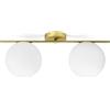 MILOOX JUGEN LAMPADA DA SOFFITTO ORO SPAZZ. 2LUCI DIAMETRO 20 CM