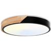 Fynokst Plafoniera a LED con temperatura di colore regolabile, plafoniera in legno da 30W 3000LM 3000K/4000K/6000K, IP54, pannello luminoso da soffitto rotondo Ø30cm, adatto per camera da letto