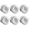Monzana 6x Faretti a LED da Incasso 68mm Luci Dimmerabili & Orientabili 3000K 230V IP20