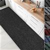 Floordirekt Passatoia da Cucina Granada - Tappeto su misura per la cucina - Larghezza: 80 cm - Tappeti moderni e di alta qualità per la casa (Antracite, 80 x 250 cm)