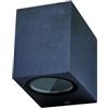 Life Applique a LED per GU10, applique da parete IP54, lampada da parete, lampada da parete led, max 7W, grigio, 67x80x92 mm