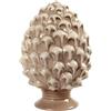 MA MAISON Pigna Decorativa Siciliana In Ceramica - Arredo, Soprammobile, Statua, Soggiorno, d'Appoggio, da Tavolo, Bomboniera, Fortuna, Camera, Tipica - Idea Regalo (Beige | 14x14x22h cm)