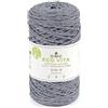 Merceria Pour Toi... Filato NOVA VITA 4 - DMC - Uncinetto Maglia Macramé 250 g - 200 m | Filato in cotone riciclato | (12 Grigio lurex)