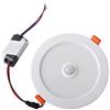 Gugxiom Faretto da Incasso con Sensore di Movimento PIR, Luce da Soffitto Rotonda da Incasso, 12W AC85-265V Faretto da Soffitto a LED Faretto da Incasso con Sensore del Corpo Umano Lampada