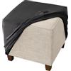 uyeoco Copri Pouf Fodera Poggiapiedi Rotondo/Quadrato/Rettangolare Copripoggiapiedi Elastico 50x50/40 x 40 Cover Sgabello Copertura Protettiva per Ottomana (Color : C, Size : 40X40CM) ( Color : 6 @ , Size :