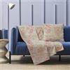 HABITA 33 HOME Telo copridivano 3 posti 250x280 cm universale - copridivano antigraffio gatto e cane, sofa cover decorativa per divani e poltrone, copridivani eleganti e resistenti (Paisley Rosa)