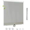 KOOEIN Tende a Rullo oscuranti Retrattile, Tende Parasole, Tende Avvolgibile con Ventose per finestre/Porte, Tende Regolabili, 30-76 cm di Larghezza Tenda Isolamento Termico,Grey-45x125cm/18x49in