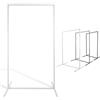 Natural Goods Berlin - Appendiabiti rettangolari, in metallo, minimalista, stabile, fai da te, bianco, H 140cm x B 80cm