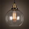 LIGKIN Lampada a Sospensione Industriale Vintage Lampadario in Vetro E27 Lampada a soffitto Paralume in Vetro Illuminazione a Soffitto per camera da letto Soggiorno Ristorante Loft