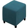 uyeoco Copri Pouf Fodera Poggiapiedi Rotondo/Quadrato/Rettangolare Copripoggiapiedi Elastico 50x50/40 x 40 Cover Sgabello Copertura Protettiva per Ottomana (Color : C, Size : 40X40CM) ( Color : 23@ , Size :