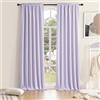 DONREN Tende oscuranti per camera da letto, 2 pannelli, 2 pannelli, con tasca per asta, isolanti termici, per soggiorno, viola lavanda, 52 x 96 l