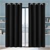 CAOBAOF Tende Oscuranti per Interni 190 x 120 cm Isolanti Termiche Tende Soggiorno, da Cucina per Camera da Letto e Soggiorno, Nero