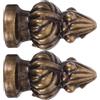 IWOWHERO Tappi Decorativi per Lampade in Rame, Manopole per Paralumi Lampada da Tavolo Scrivania, 2 Pezzi, Effetto Decorativo, Facile da Usare