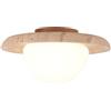 DLGLOLIN Plafoniera in Travertino Giallo LED Legno Lampada da Soffitto Luce Naturale Lampada da Soffitto in Pietra Naturale per Camera Soggiorno Cucina Corridoio