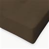 SpazioTessile Lenzuolo All Around larghezza 160cm 100% Cotone Elastico Perimetrale Matrimoniale (160x190 H25, Marrone)