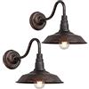 Moddeny 2 Pezzi IP54 impermeabile applique da parete per esterni 10 applique da parete per esterni in bronzo retrò E27 lampada da parete in ferro antico casale lanterna esterna per portico garage